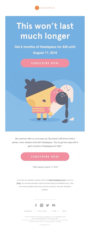 an example of email using 2d animation
