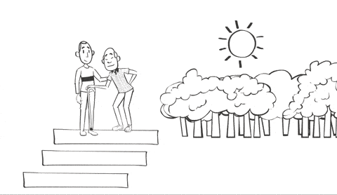 Illustrating with real images through educational animation